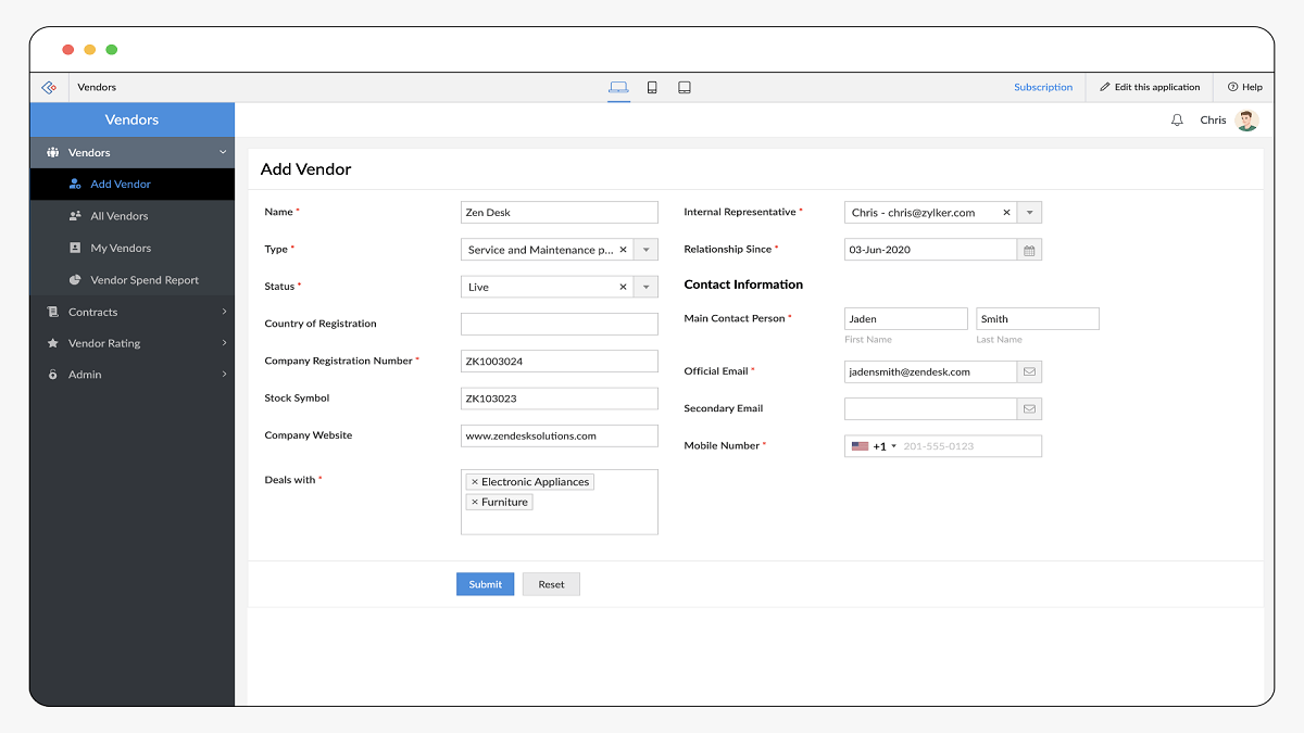 Vendor Management Software