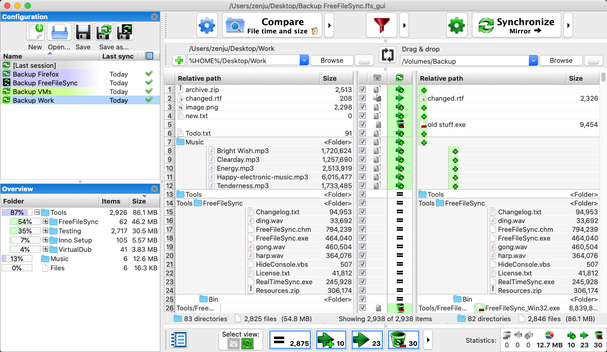 Folder & File Sync Software for Windows